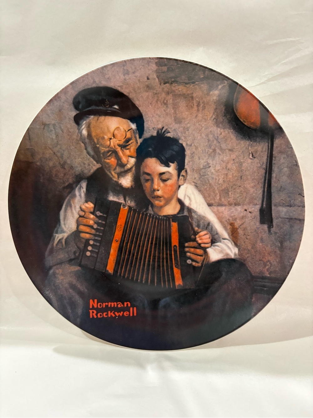 Norman Rockwell Collector Plate - ‘The Music Maker’